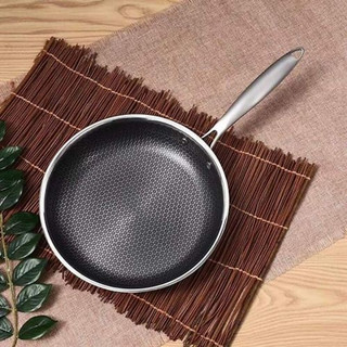 ماهیتابه استیل نچسب (کف لیزری) 24سانتی